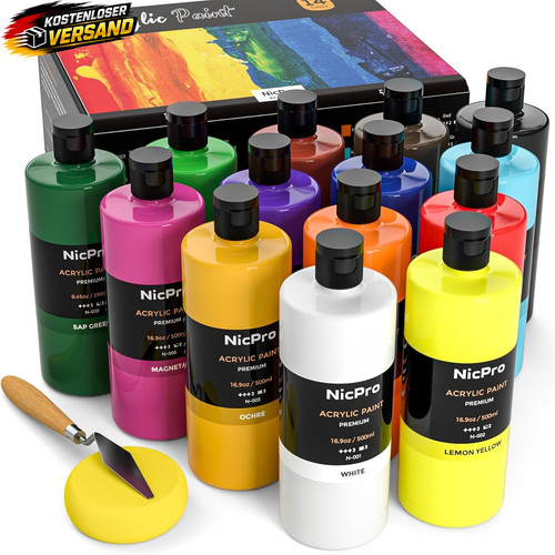 Acrylfarben set 14x500ml für - acrylfarben,
