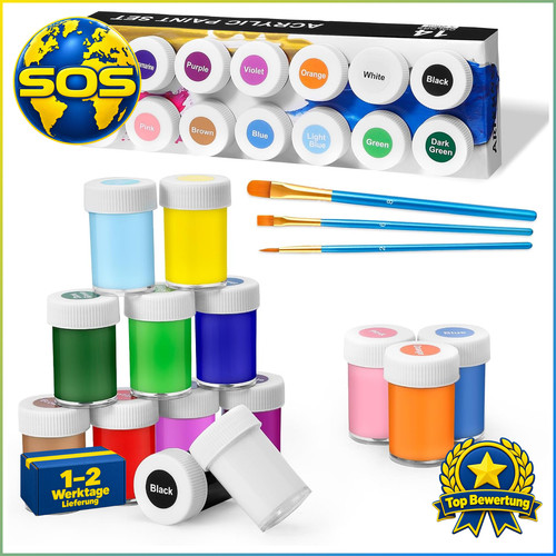 Acrylfarben set 20 ml - 14,