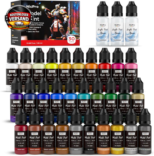 Acrylfarben set für modellbau - acrylfarben,