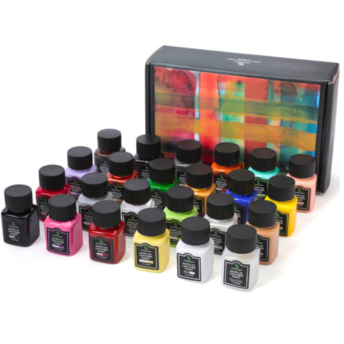 24x metallic acryl lederfarben - 24x,