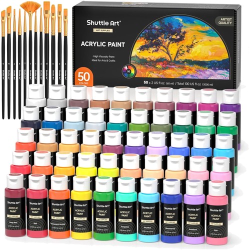 Acrylfarben set bunte - acrylfarben, 50