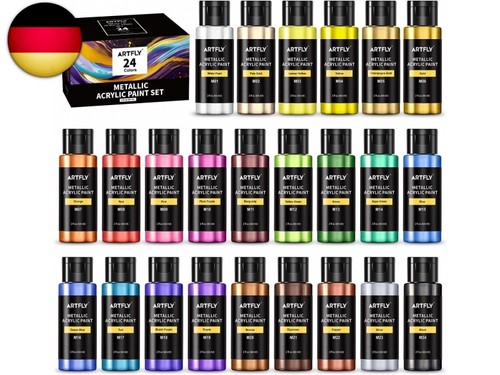 Metallic acrylfarben set - acrylfarben, set,