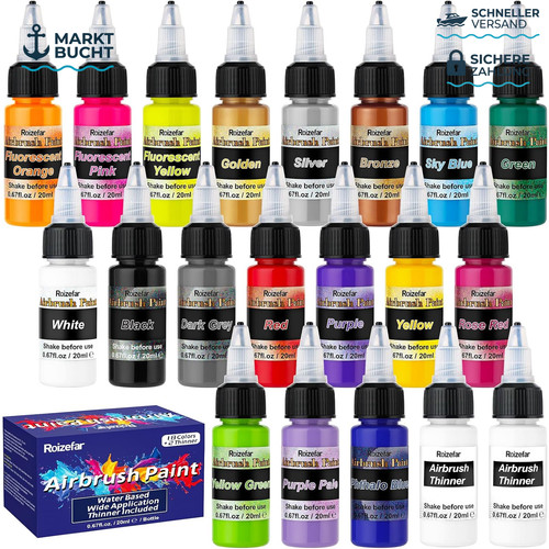Airbrush set acrylfarben 2 - airbrush,
