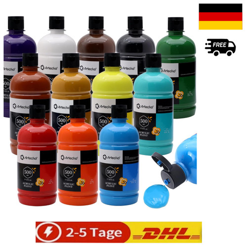 Artecho acrylfarben set 12x500 - artecho,