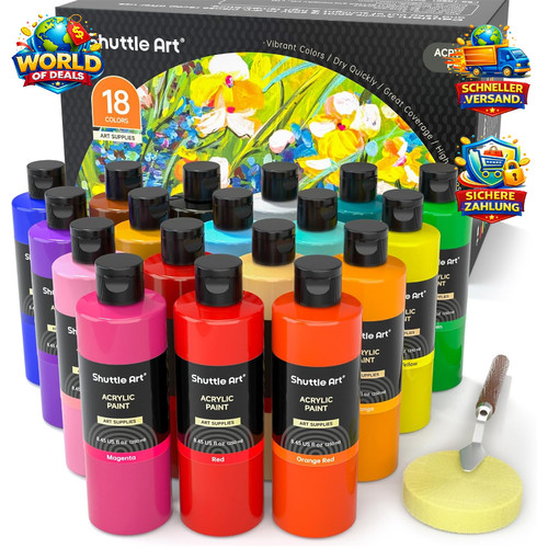 Acrylfarben set 250ml - 18,