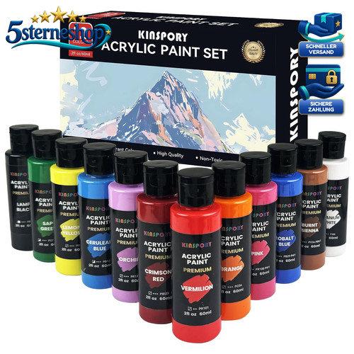 Acrylfarben set 60 ml - set, 12