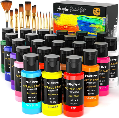 Nicpro farben acrylfarbe - 24,