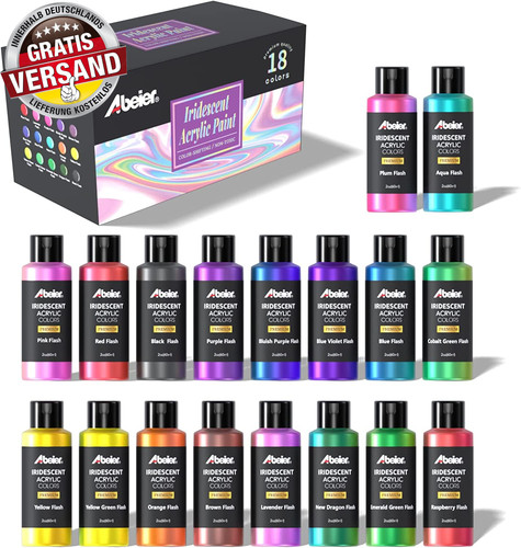 Acrylfarbe schillernde set aus - schillernde,