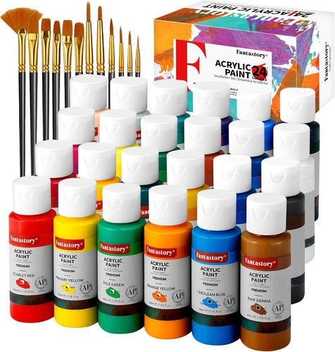 Acrylfarben set flaschen - set,24,