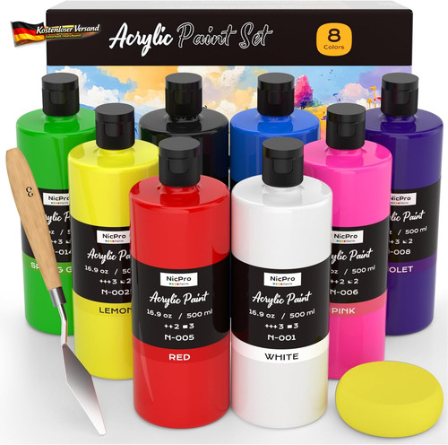 Acrylfarben set farben 500ml - acrylfarben,